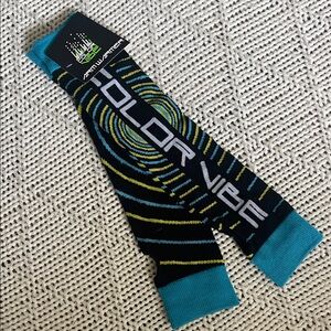 Color Vibe Neon Stripe Arm Warmers One Size